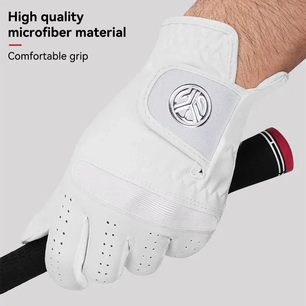 Men's Left Hand Golf Glove Right Hand Micro Soft Fiber