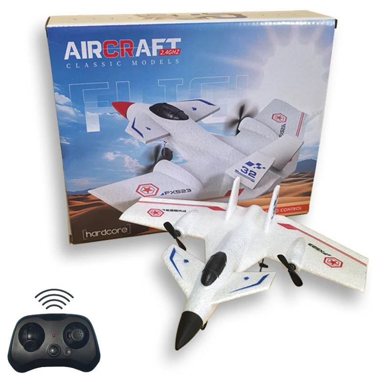 F-35 Fighter Jet EPP Material With Gyroscope model displayed with remote control and packaging.