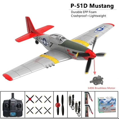  RC Plane P51D Mustang RTF5CH 3D/6G Fixed-Wing Airplane -