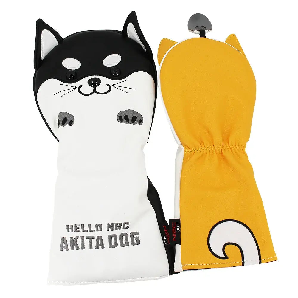 Golf Wood Head Cover for Driver Fairway Hybrid Cute Akita Golf Putter Cover Sportsman Specialty Products