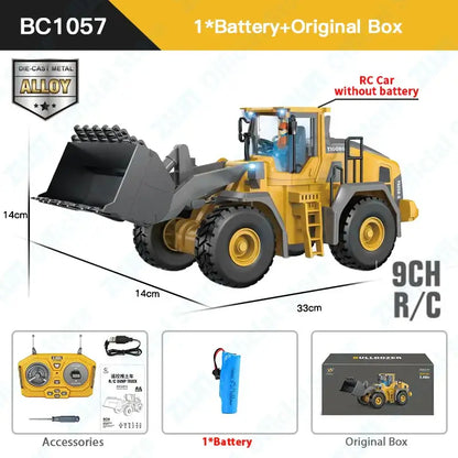 RC Construction Vehicle Toys Set for Kids: Excavator,