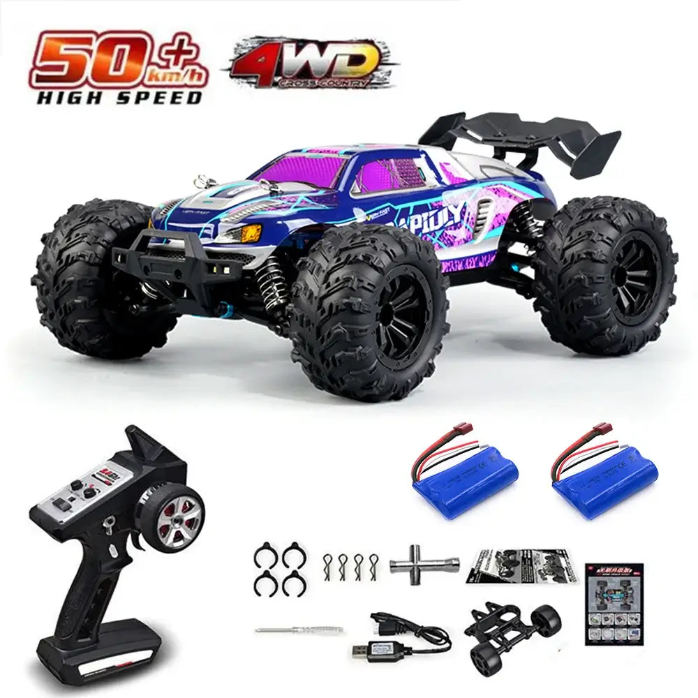 75KMH or 50KMH 4WD RC Car with LED Remote Control Cars# 1:16 75KM/H or 50KM/H 4WD RC Car with LED Remote Control Cars Experience high-performance off-road racing with this dual-speed 4WD RC car, engineered for both competitive enthusiasts and casual drive