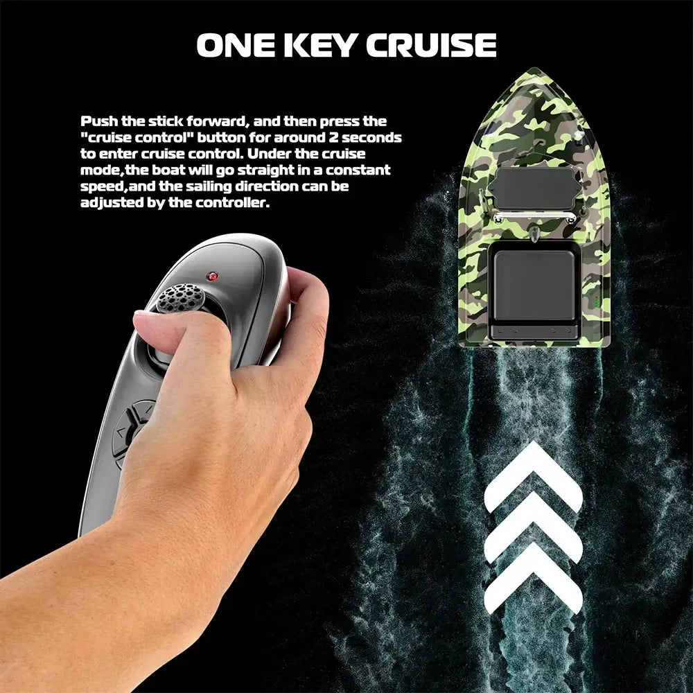 RC Fishing Bait Boat,2KG Load,500M Control, Low Battery ,VX Sportsman Specialty Products
