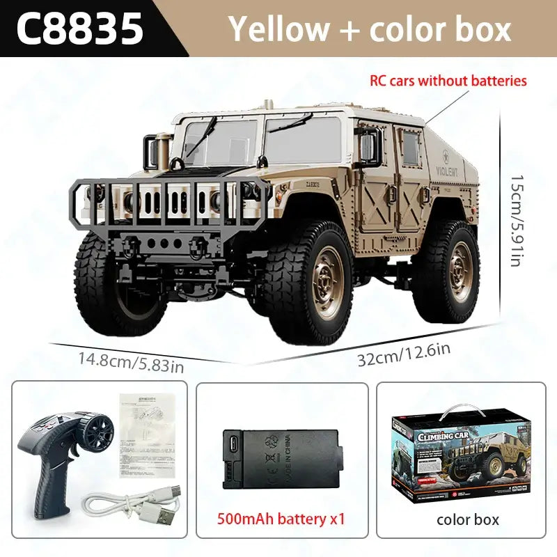 RC Car Simulation 4x4 All-terrain Off-road C8835 1:14 Sportsman Specialty Products