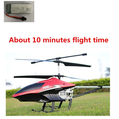 RC Helicopter 80cm Extra Large in flight with a 10-minute flight time.