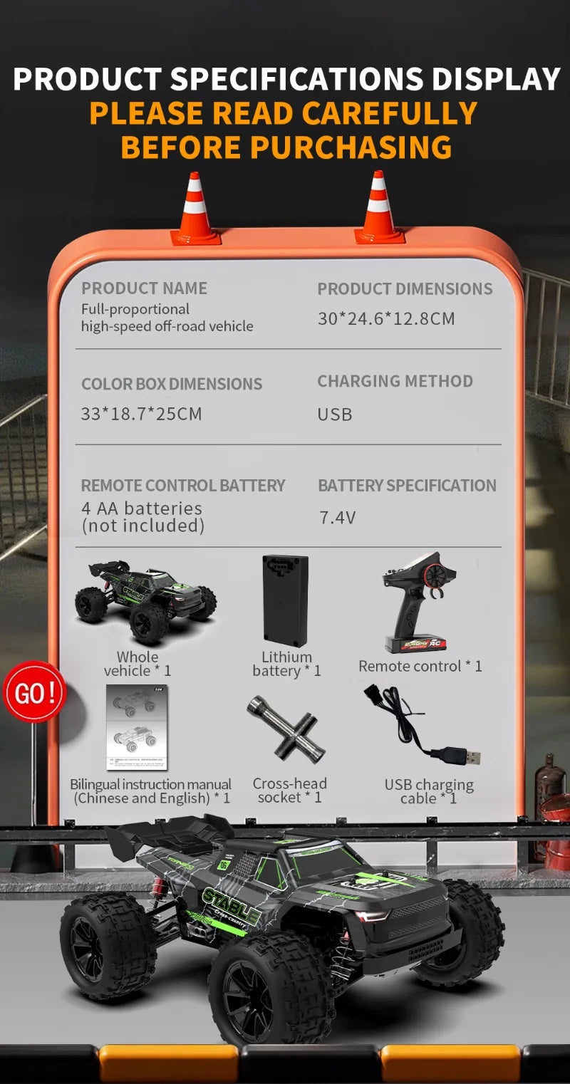 RC Car 1:14 Full Scale JJRC C8831 4WD High Speed
