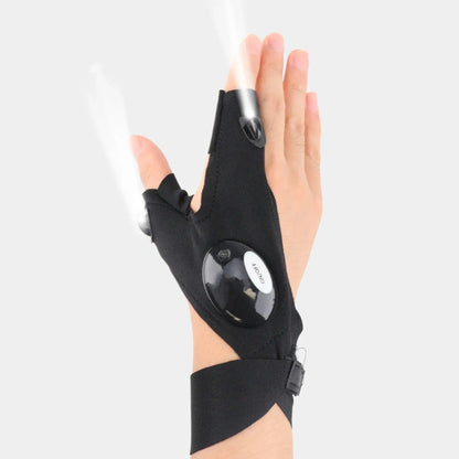 LED Half Finger Glove for Men Women Outdoor Waterproof Night Fishing Sportsman Specialty Products