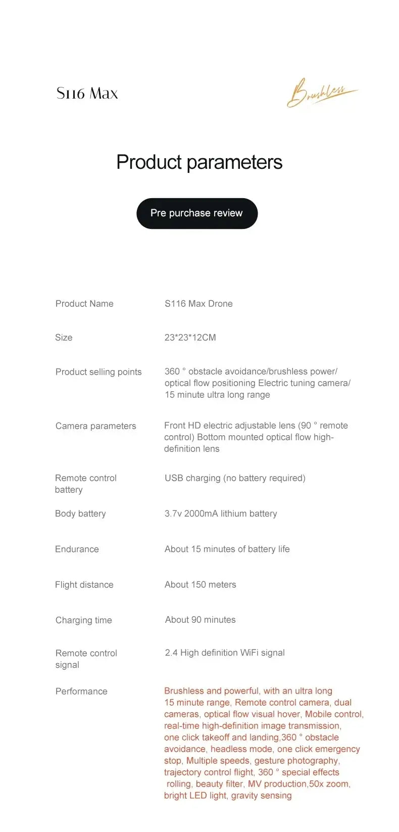 S116 MAX Drone Professional with 3 Batteries 8K Dual Camera Optical Sportsman Specialty Products