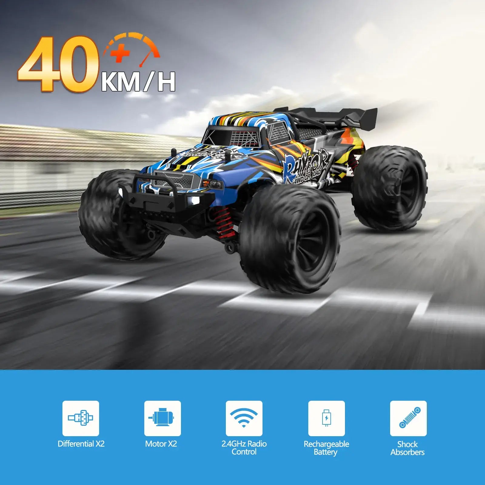 Fastest Professional Racing RC Cars 40+KM/h-Remote Control SPECIFICATIONS Brand Name: NONE Design: Dirt Bike Features: Remote Control High-concerned chemical: None Is Batteries Included: Yes Is Electric: Lithium battery Material: ABS Origin: Mainland Chin