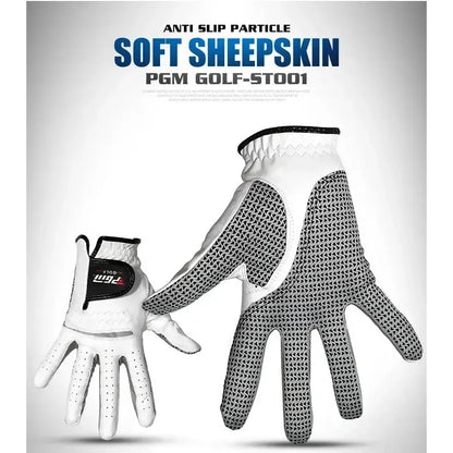 PGM Golf Gloves,Men’s Left Right Hand Soft Breathable Sheepskin
