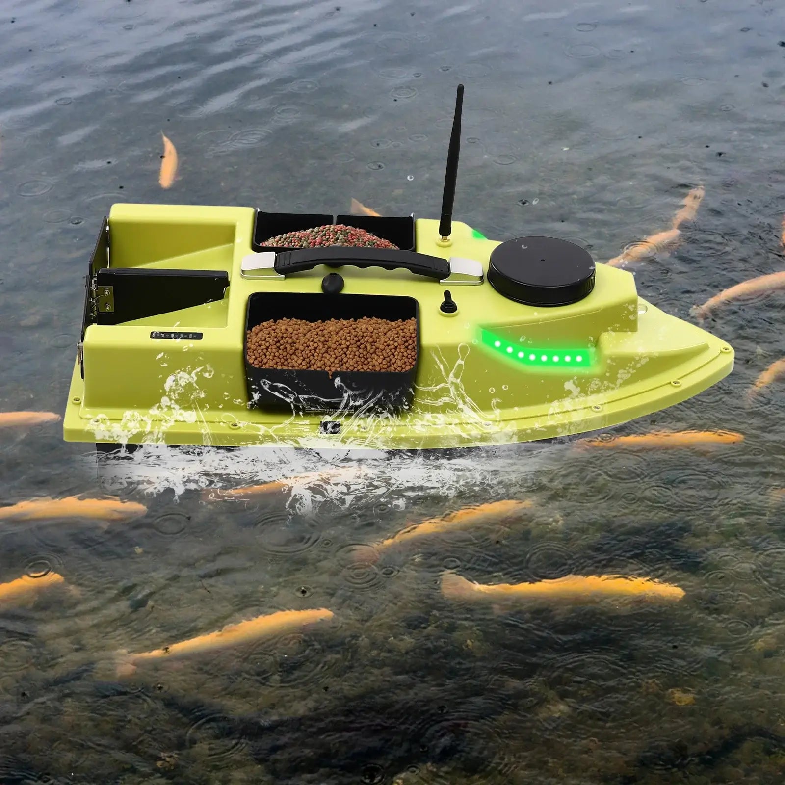 GPS Fishing Boat with Remote Control, Waterproof ABS, 4 Compartments Sportsman Specialty Products