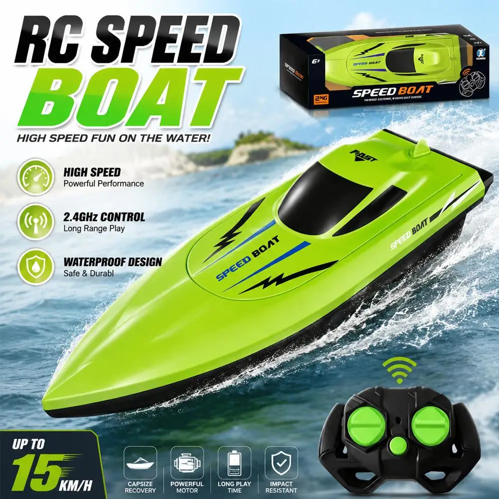 High-Speed Dual Motor RC Boat for Pool Fun