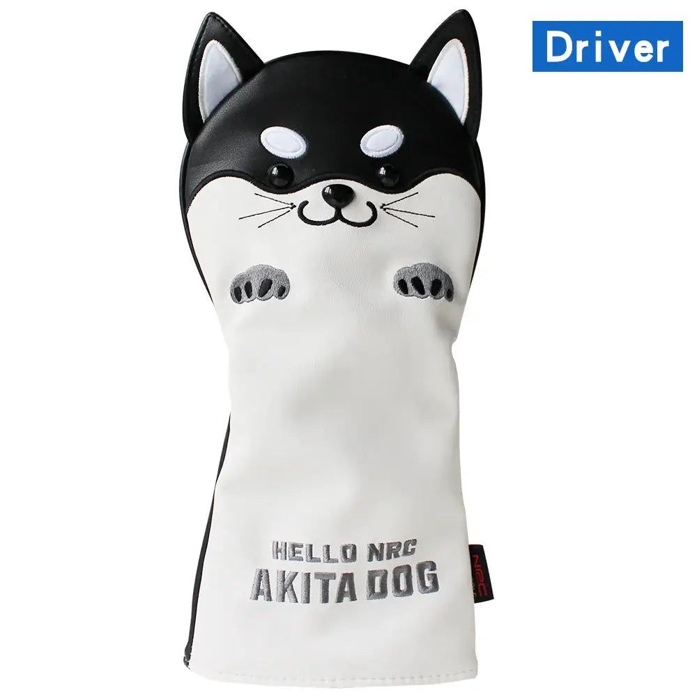 Golf Wood Head Cover for Driver Fairway Hybrid Cute Akita Golf Putter Cover Sportsman Specialty Products