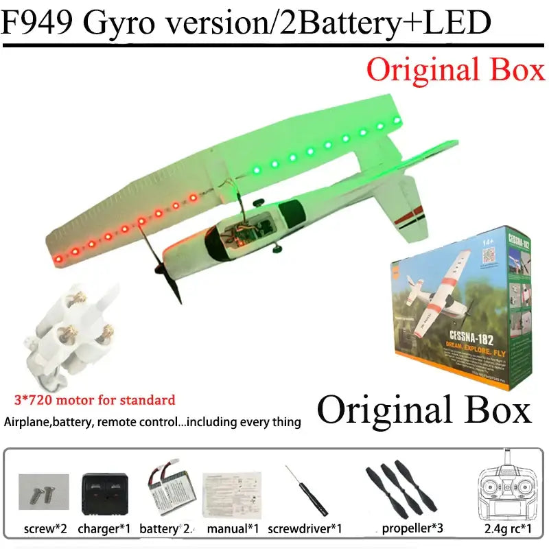 WLtoys F949 2.4G 3D6G 3Ch RC Airplane Fixed Wing Plane