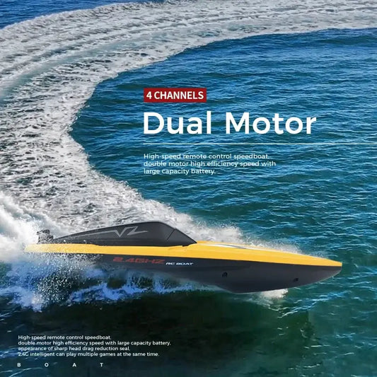 Rc Boat High-Speed 4Ch Dual Motor Outdoor Waterproof Sportsman Specialty Products
