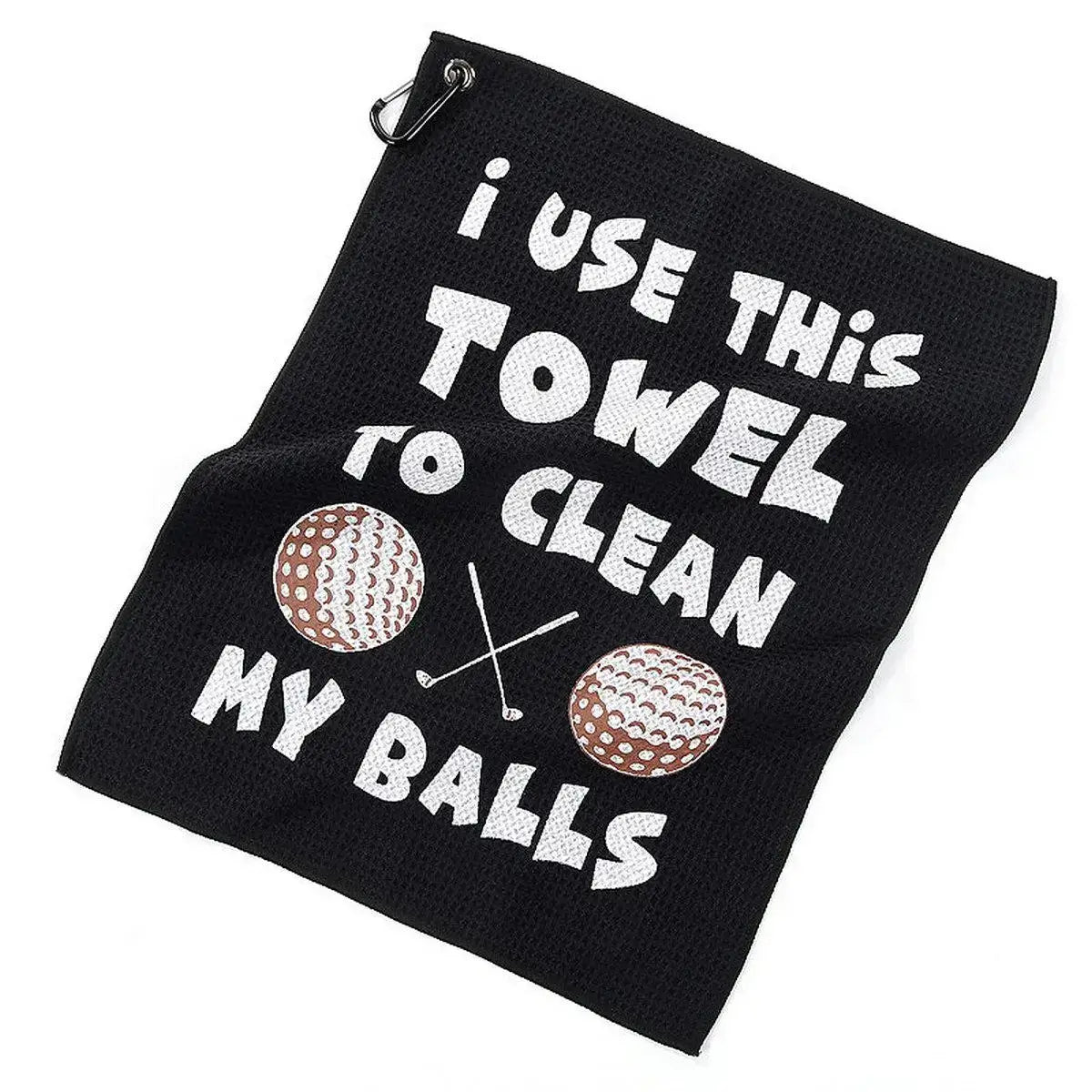 40x60cm Golf Towel With Hook I Use This Towel Clean My Ball Pattern Sportsman Specialty Products