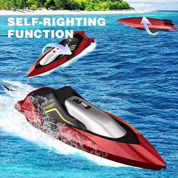 4DRC S5 RC Boat for Pools and Lakes, 2.4 GHz 20+ MPH Racing Boats, Sportsman Specialty Products