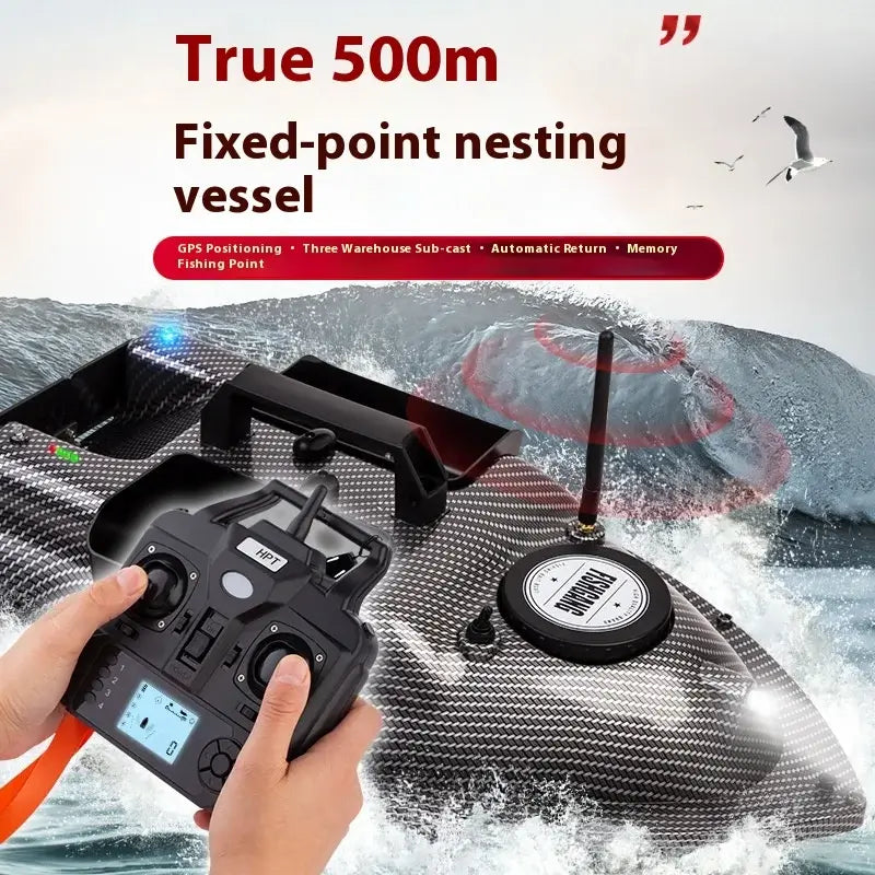 Rc Bait Boat 500m Auto Driving Return V900 Gps 40 Points Sonar Sportsman Specialty Products