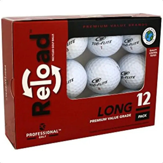 Top Flight Reload Recycled Golf Balls 12Pack Top Flite Golf Balls White One Size Sportsman Specialty Products