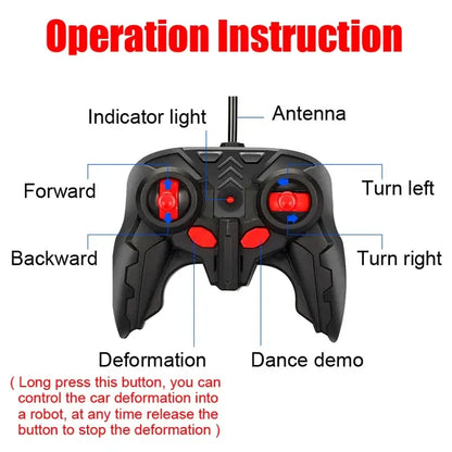 RC Car 2 In 1 Transformation Robots Sports Vehicle Model