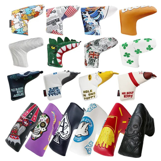 Golf Blade Putter Cover Golf HeadCover Multiple Protect your blade putter with precision-engineered coverage designed for the discerning golfer. This headcover shields your club from impact damage, moisture, and the elements during transport and storage.