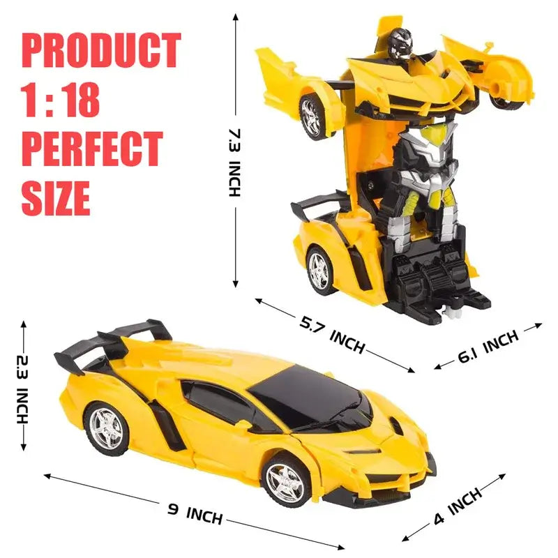 RC Car 2 In 1 Transformation Robots Sports Vehicle Model