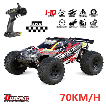Remote Control Drift Racing Car 70KMH featuring high-speed performance and 1:10 scale design.