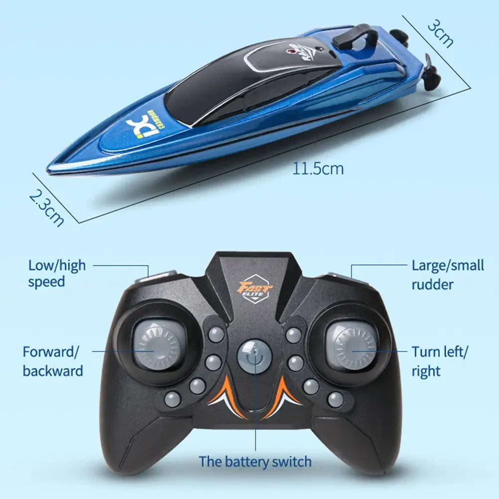 805 Mini RC Boat Radio Remote Controlled One-Button Shift Sportsman Specialty Products