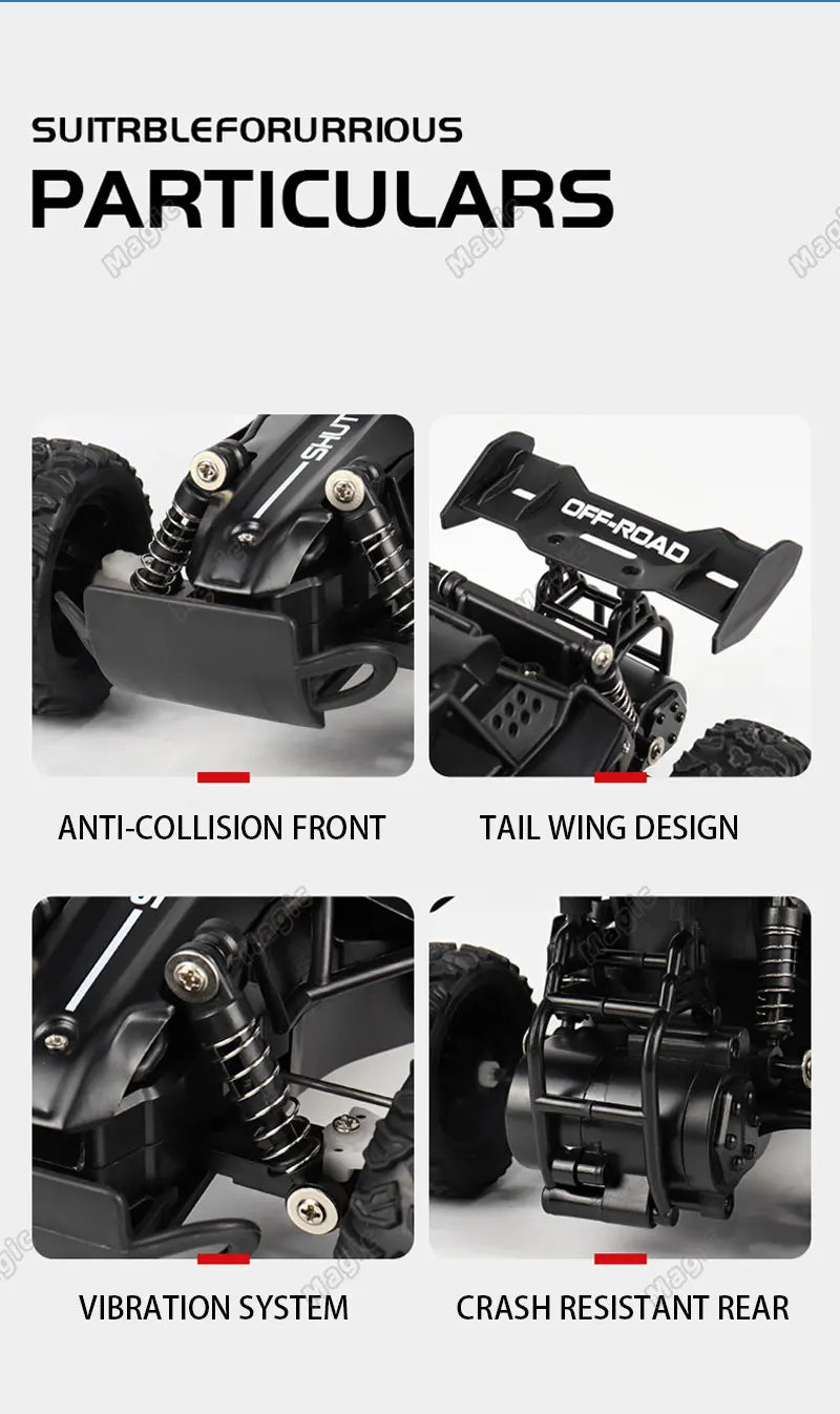 RC Car 2.4Gh Model With LED Lights 2WD High Speed