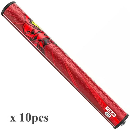 Golf Putter Grip Pistol 1.0/2.0 Camo Minimize Grip in red design, sold in packs of 10 pieces.