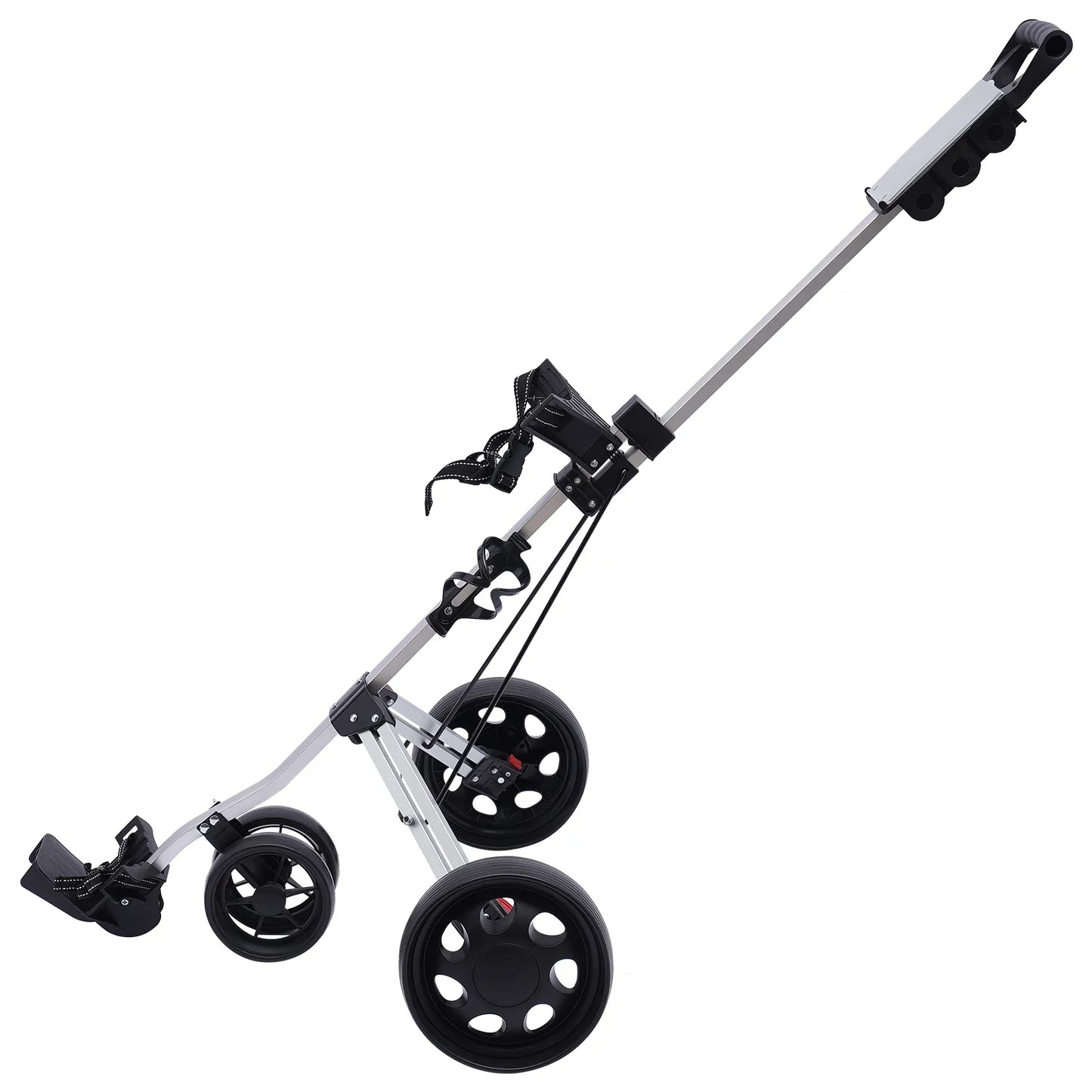 Sportsman Specialty Products 3 Wheel Push Pull Golf Cart Foldable Lightweight Golf Push Cart