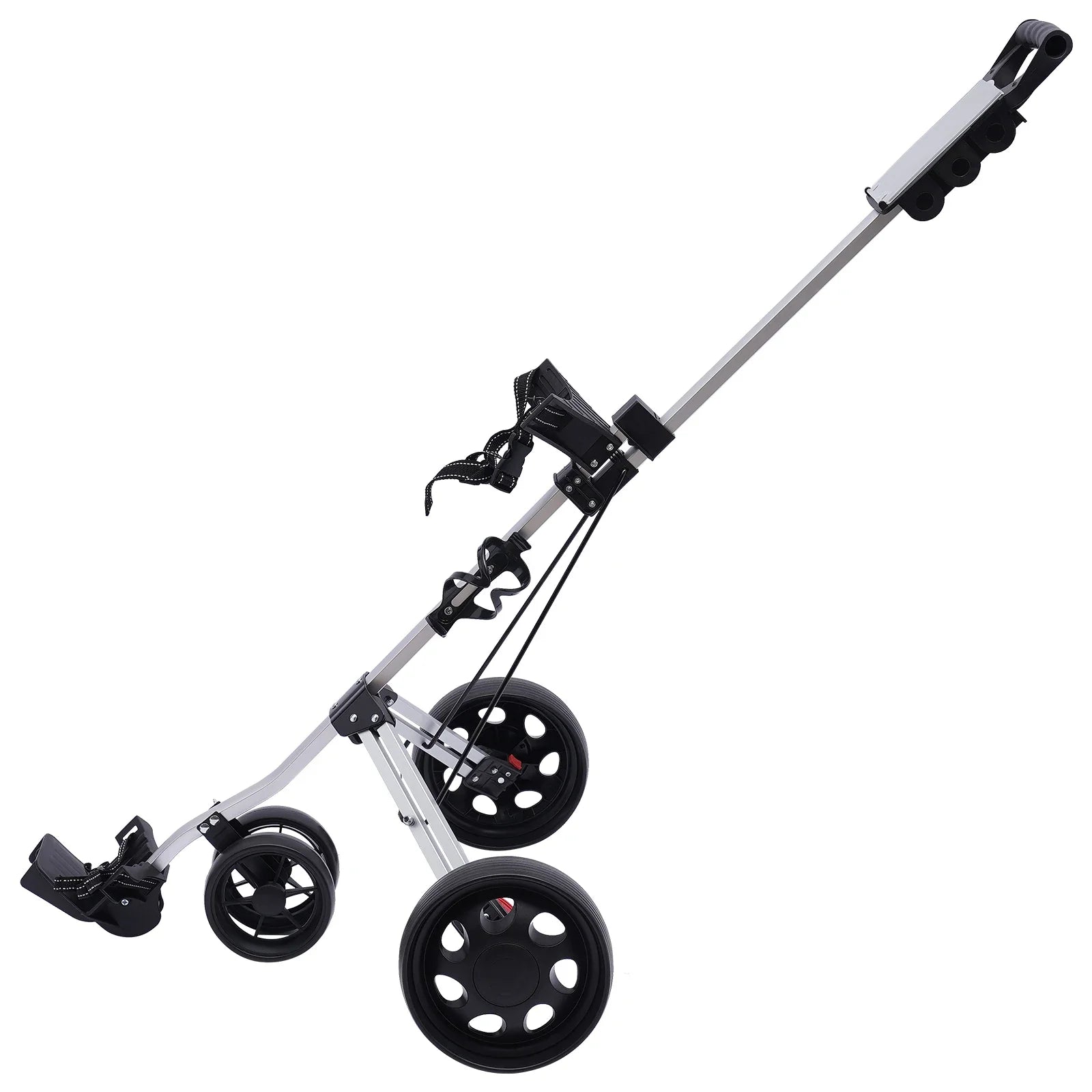 Sportsman Specialty Products 3 Wheel Push Pull Golf Cart Foldable Lightweight Golf Push Cart