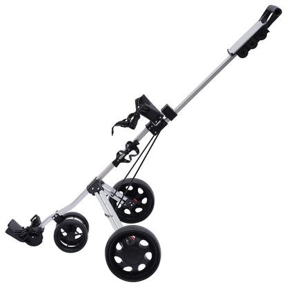 Sportsman Specialty Products 3 Wheel Push Pull Golf Cart Foldable Lightweight Golf Push Cart