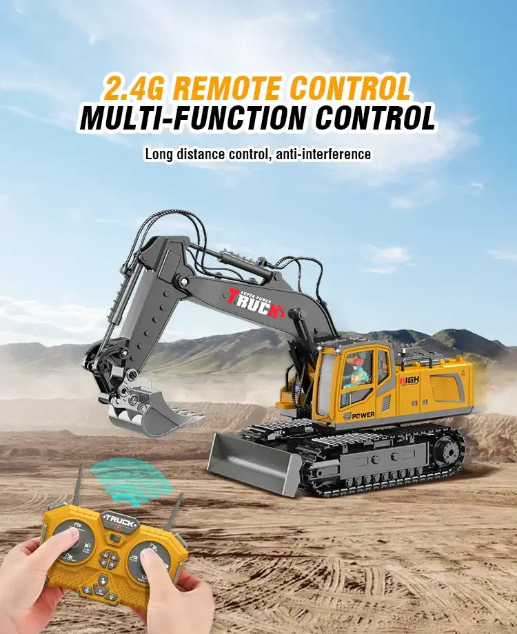 RC Excavator 17CH Remote Control Truck 2.4G RC Crawler Sportsman Specialty Products