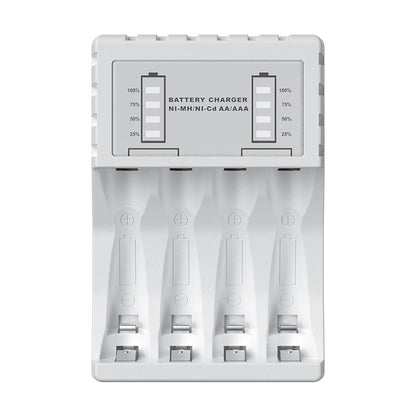 AA/AAA Battery Charger 4 Slots Intelligent LED Display