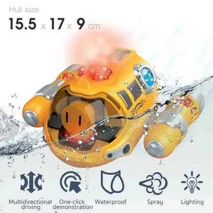 2.4GHz Remote Control Motorboat Waterproof Spray Swimming Pool# 2.4GHz Remote Control Motorboat Waterproof Spray Swimming Pool Experience precision control with this 2.4GHz remote-operated motorboat, engineered for reliable performance in pools and shallo