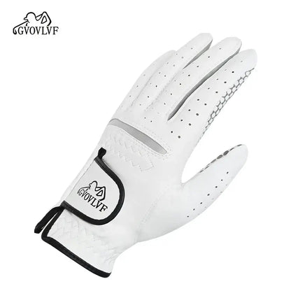 Golf glove Genuine Sheepskin Leather for Men - White# Golf Glove – Genuine Sheepskin Leather for Men Engineered for serious golfers, this premium men's golf glove features genuine sheepskin leather construction that delivers superior grip and tactile feed