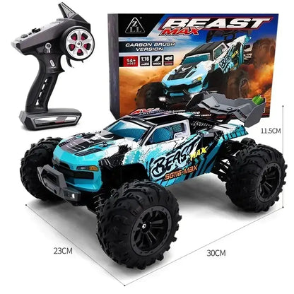 High speed remote control car 80KMH, Beast Max, 1:16 brushless version with controller and detailed packaging.