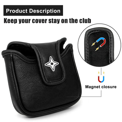 Aliennana Golf Club Headcover Set, Black Ninja Driver Head Cover Sportsman Specialty Products