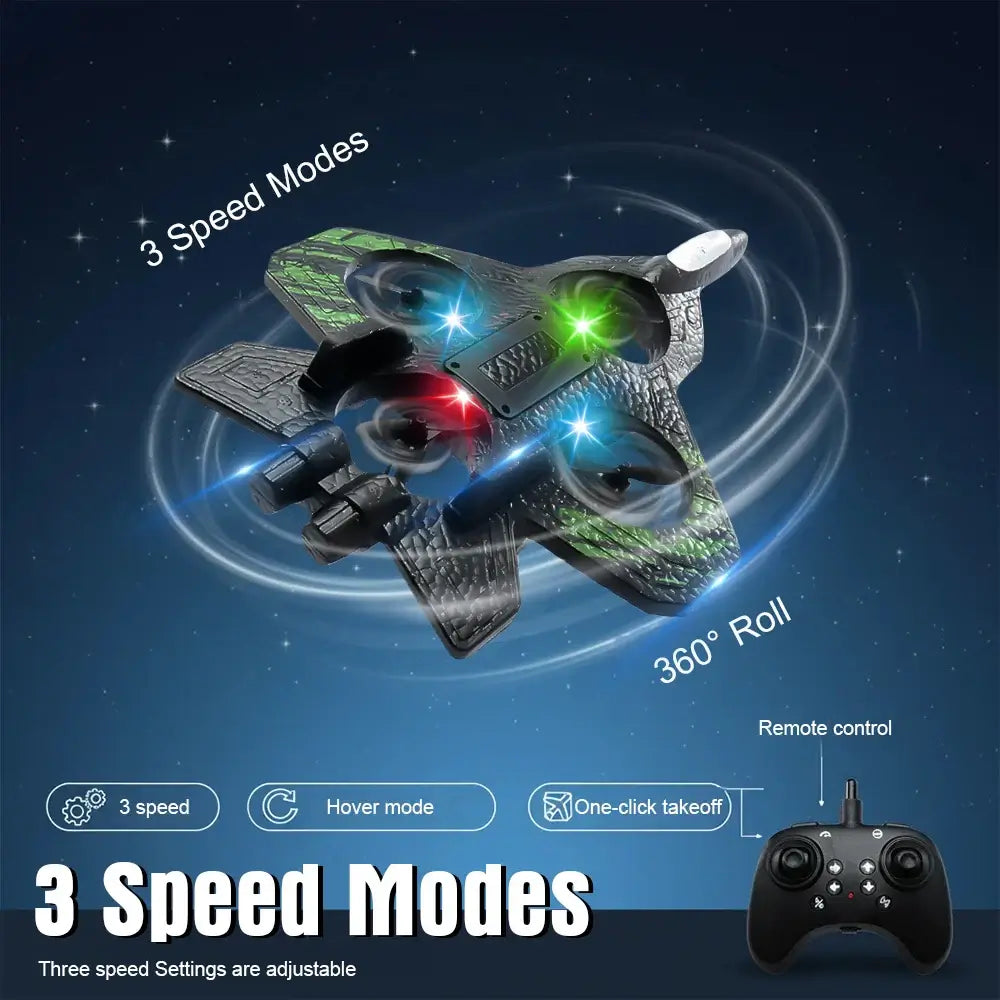 RC Airplane 2.4G Remote Control Airaraft Stunt Tumbling Helicopter DroneRC Airplane 2.4G Remote Control Aircraft - Stunt & Tumbling