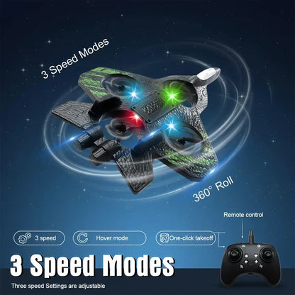 RC Airplane 2.4G Remote Control Airaraft Stunt Tumbling Helicopter DroneRC Airplane 2.4G Remote Control Aircraft - Stunt & Tumbling