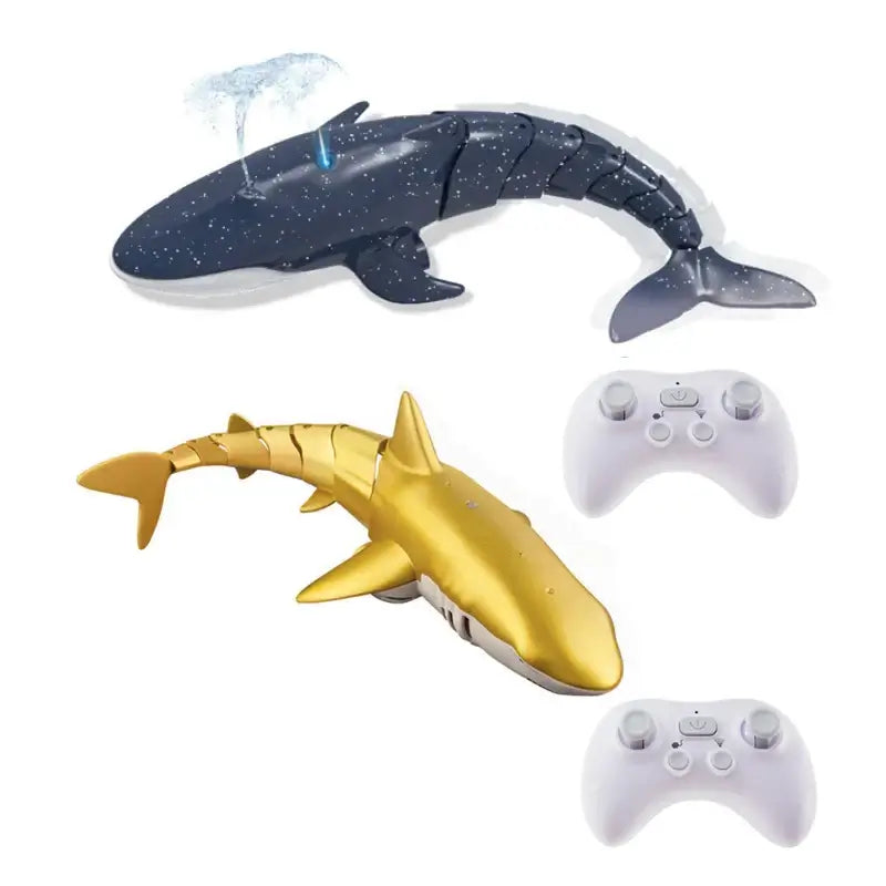 Rc Shark whale Spray Water Toy Remote Controlled