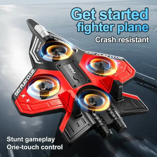 S83 Foam Aircraft Drone: 4-Axis Remote Control, LED Lights,