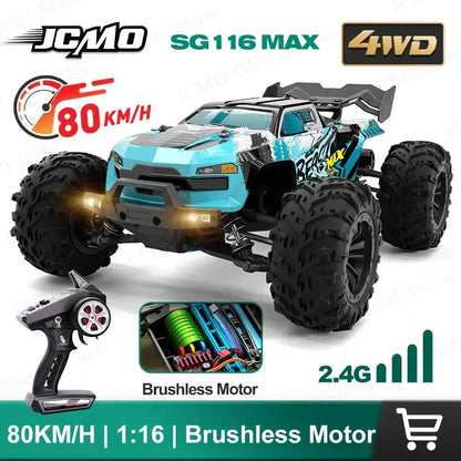 high speed remote control car 80KM/H RC car with brushless motor and remote control transmitter