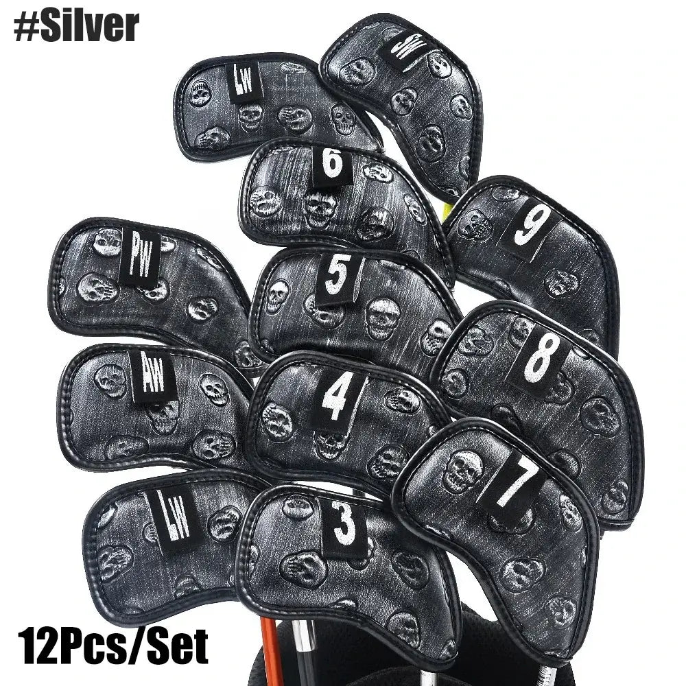 skull golf iron headcover 12x Skull Golf Iron Headcover