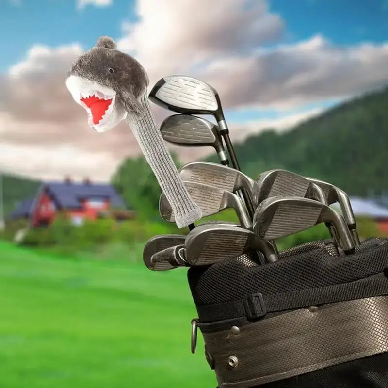 Plush Golf Head Covers Driver Headcover With Funny Stuffed Shark Sportsman Specialty Products