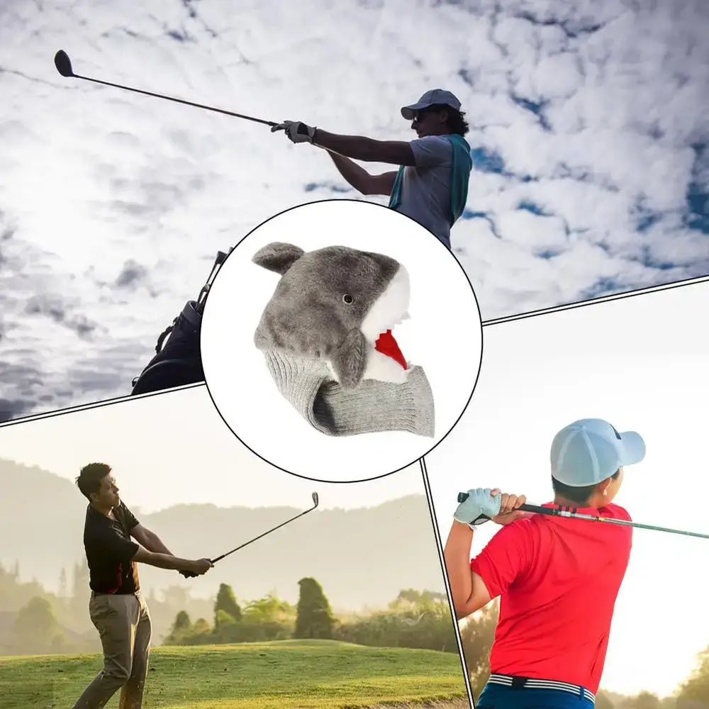 Plush Golf Head Covers Driver Headcover With Funny Stuffed Shark Sportsman Specialty Products