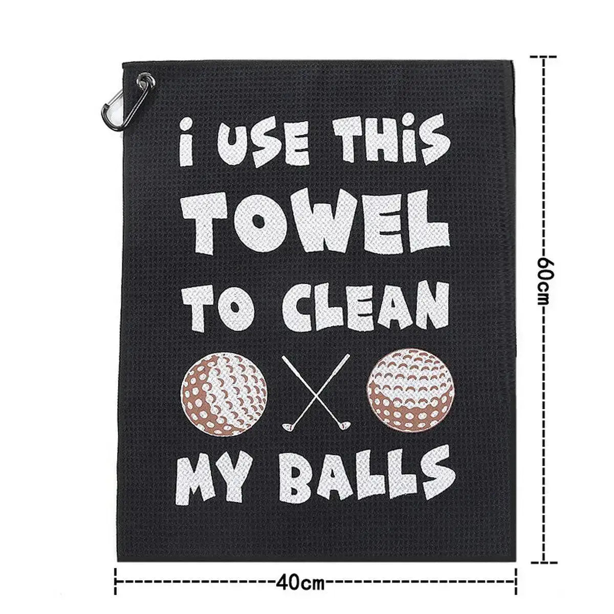 40x60cm Golf Towel With Hook I Use This Towel Clean My Ball Pattern Sportsman Specialty Products