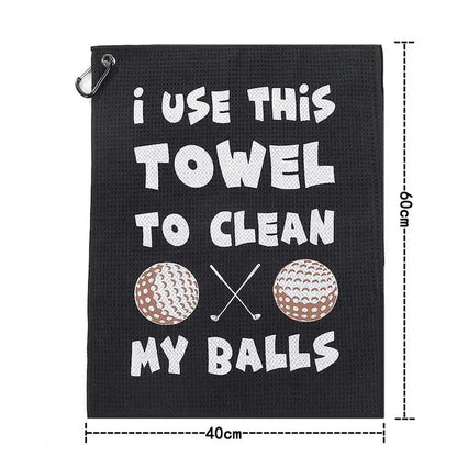 40x60cm Golf Towel With Hook I Use This Towel Clean My Ball Pattern Sportsman Specialty Products