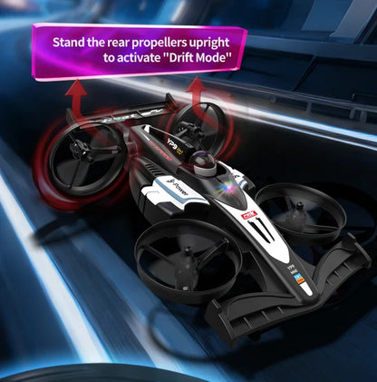 dual mode quadcopter stunt car Drift Racing Car